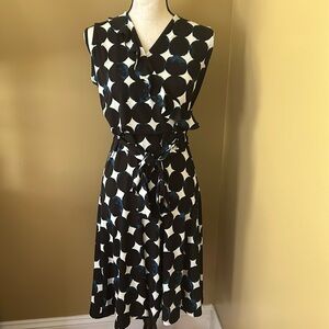 Leota belted ruffle dress